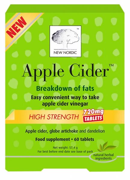 NEW NORDIC - HIGH STRENGTH APPLE CIDER TABLETS 720MG